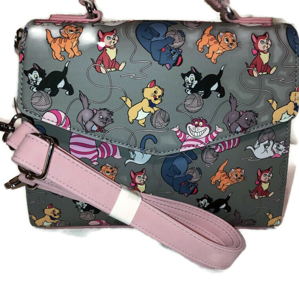 SOLD!DISNEY CATS CROSSBODY BAG & WALLET - Picture 4 of 8